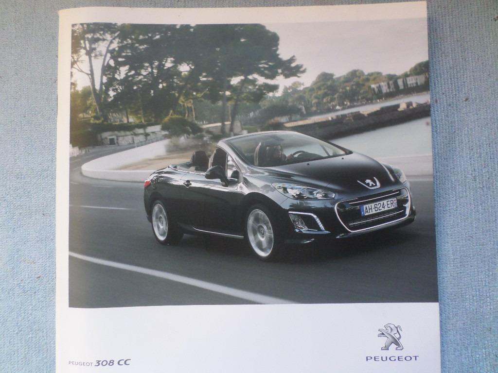 Brochure de la Peugeot 308 CC 2011, Enlèvement ou Envoi, Peugeot