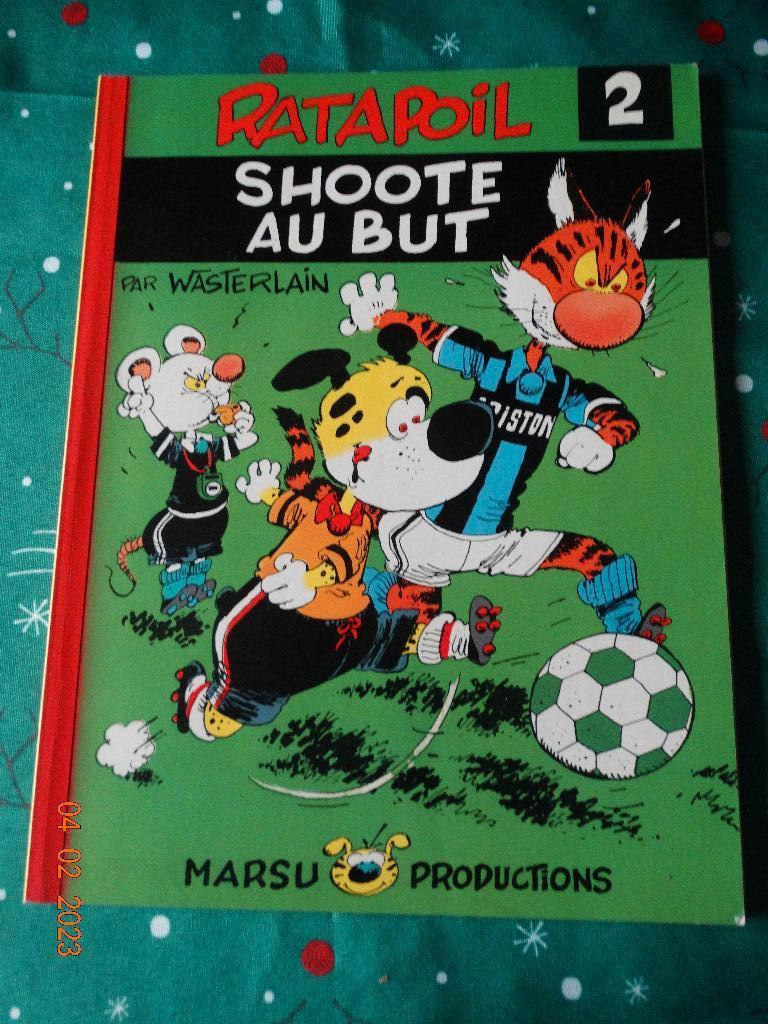 Bd - DEDICACE - RATAPOIL - T2 - SHOOTE au BUT - EO - 1990, Gelezen, Wasterlain, Eén stripboek, Ophalen of Verzenden