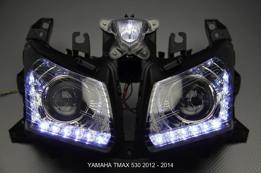 Phare / Optique AVDB avant LED YAMAHA TMAX 530 2012 - 2014