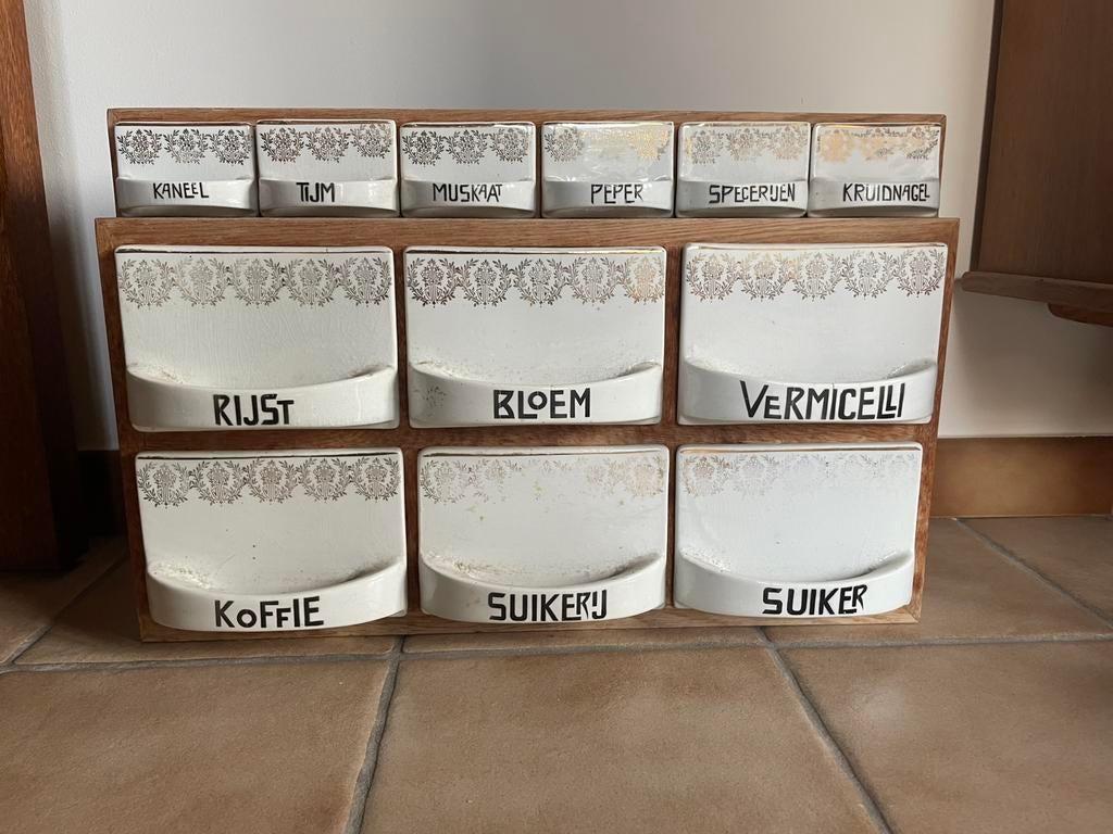 Vintage kruidenrek, Antiek en Kunst, Ophalen