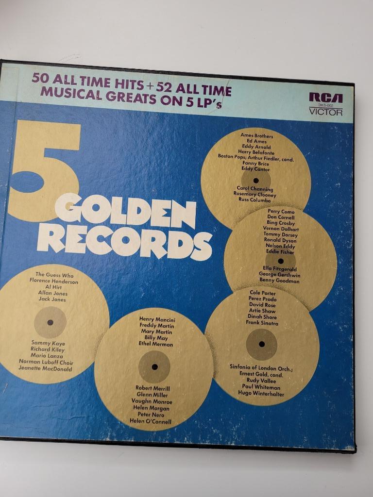 5 vinyl LP's in doos, Cd's en Dvd's, Ophalen, Zo goed als nieuw