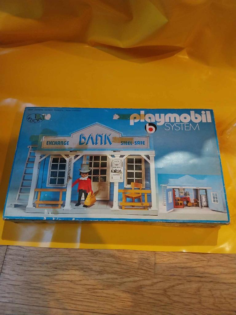 playmobil 3422 western bank klicky, Kinderen en Baby's, Speelgoed | Playmobil, Ophalen, Gebruikt, Los Playmobil