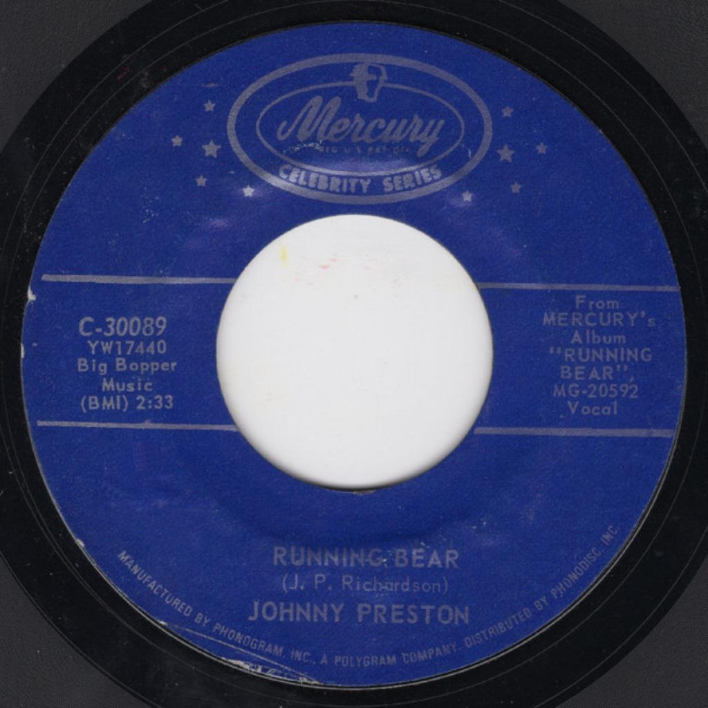 Johnny Preston - Running Bear / Cradle Of Love '' oldies '', CD & DVD, Vinyles | Rock, Comme neuf, Rock and Roll, Autres formats