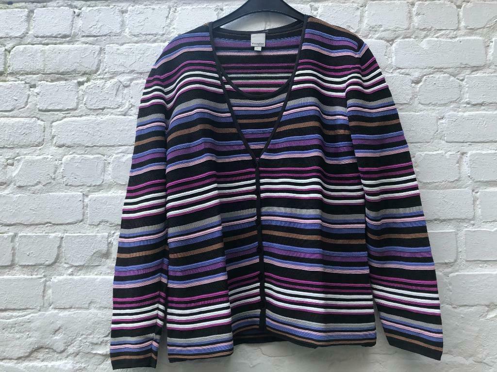 Cardigan + bijpassende top Mayerline L, Mayerline, Paars, Maat 42/44 (L), Ophalen of Verzenden