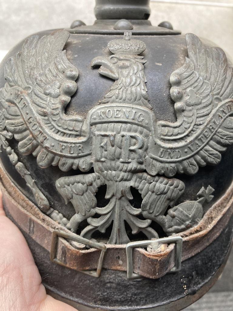 casque prussien militaria, Enlèvement ou Envoi, Autres