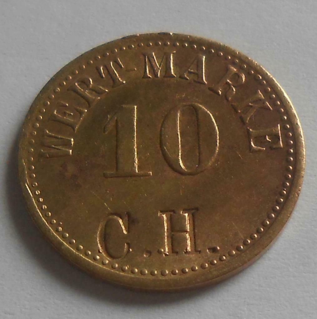 Wert marke C.H. token  10 - zeldzaam zoals het is, Ophalen of Verzenden, Overige materialen