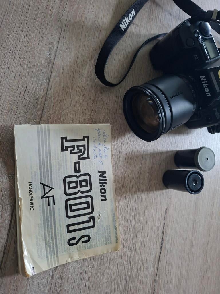 Nikon F-801 met Tarmon 28-200 AF macro lens, Ophalen of Verzenden