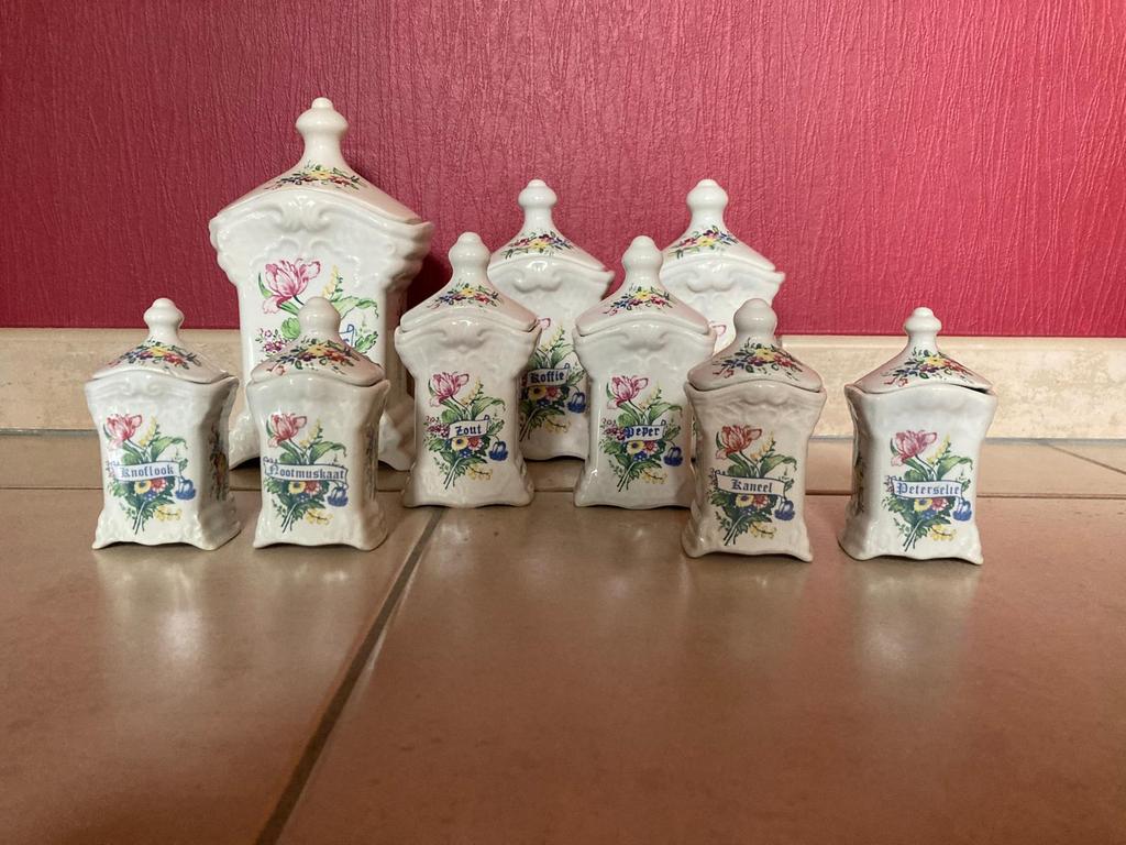 Kruidenpotjes Delfst art, Antiek en Kunst, Ophalen