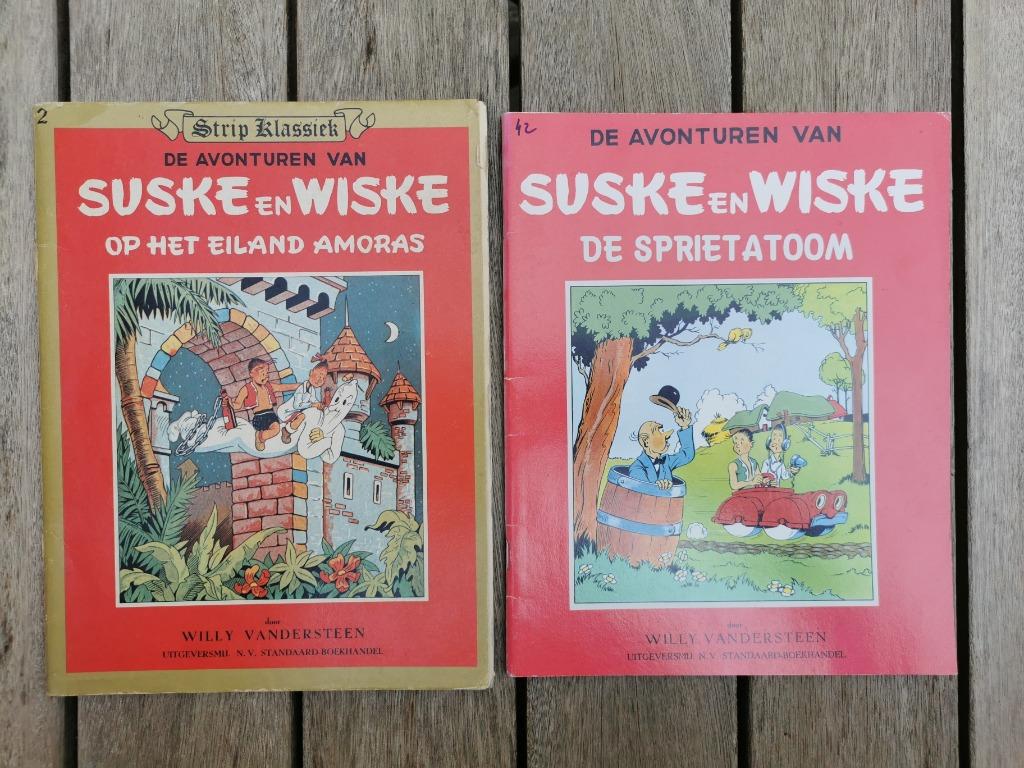 Oude Suske en Wiske strips. Heruitgegeven. Nrs. 2 - 42., Boeken, Meerdere stripboeken, Ophalen of Verzenden, Gelezen, Willy Vandersteen