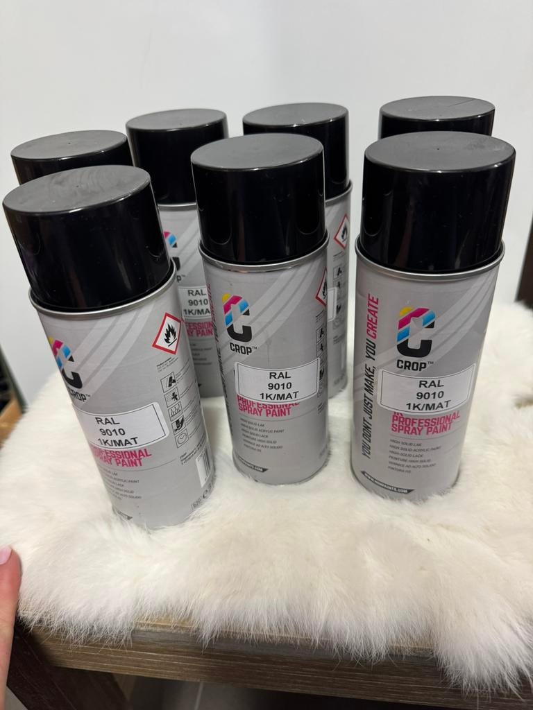 7 x professional spray paint, Verzenden