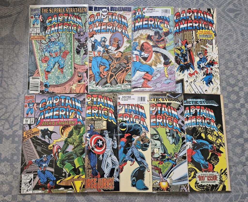 Captain America (vol.1) #391-393 & 395-400 (1991-92), Plusieurs comics, Enlèvement ou Envoi, Utilisé