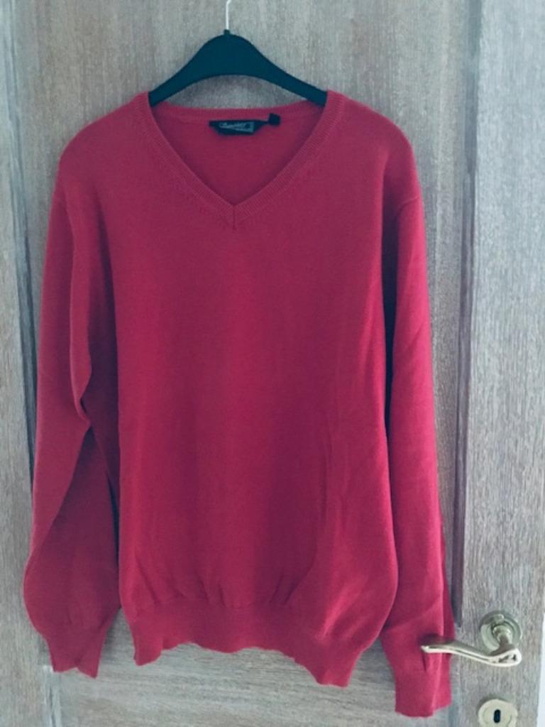 Rode V-pull - maat XL - oksel/oksel 59cm (nr3246), Ophalen of Verzenden, Zo goed als nieuw, Maat 56/58 (XL), Rood