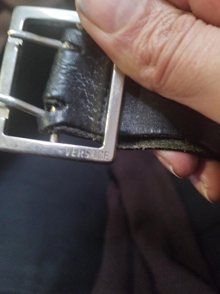 Zwart leder riem, Kleding | Dames, Verzenden, Zwart