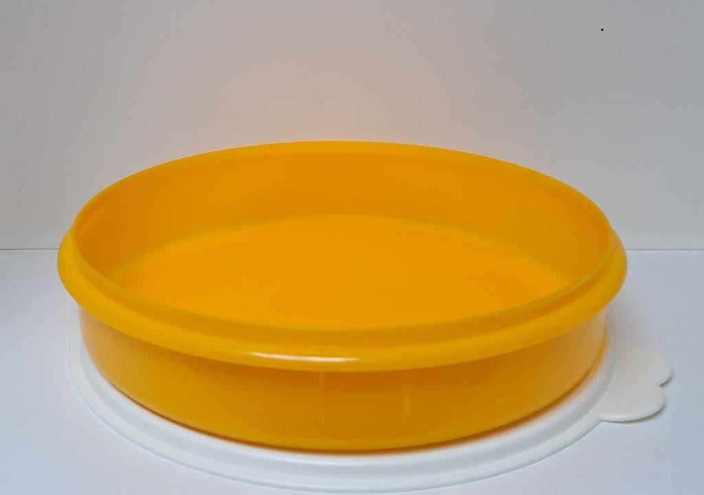 Tupperware™ « Igloodoos - Diepvriezer » ronde - geel, Verzenden, Nieuw, Geel, Bus of Trommel