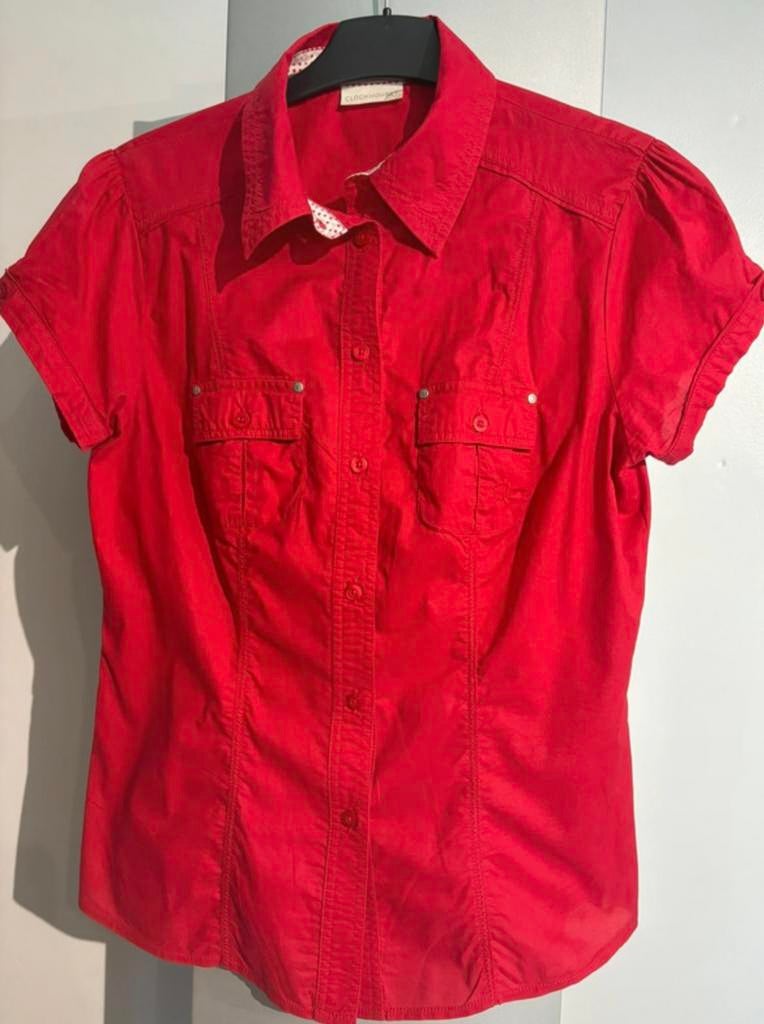 Rood Clockhouse-shirt, Maat 42/44 (L), Ophalen of Verzenden, Zo goed als nieuw, Clockhouse