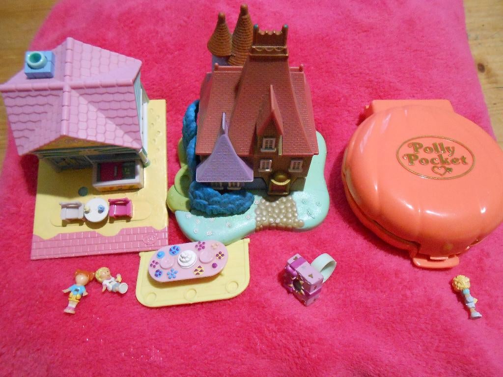 Lot 3 Polly Poket vintage Bluebird, 1 bague 3 poupées, Verzamelen, Ophalen, Gebruikt