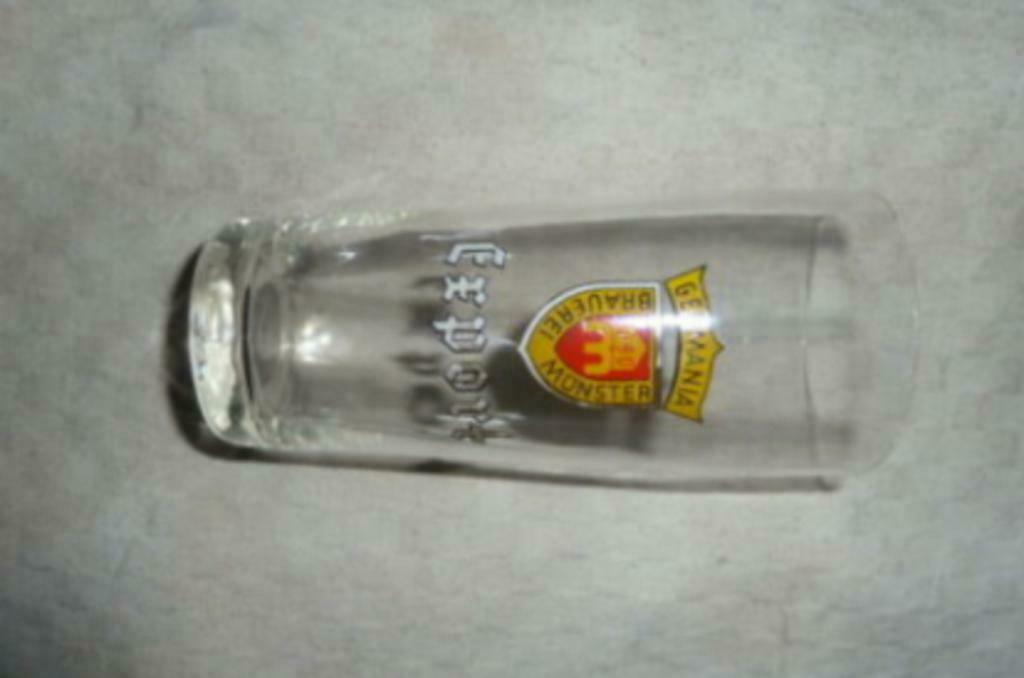 #C bier glas GERMANIA EXPORT Brauerei Münster 0,2L, Collections, Verres & Petits Verres, Utilisé, Verre à bière, Enlèvement ou Envoi