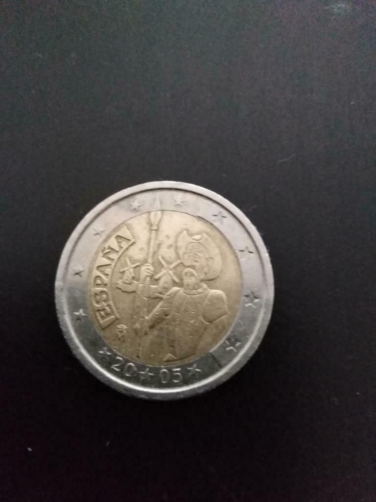 2 euro herdenkingsmunt Spanje Don Quichot, Ophalen of Verzenden, Spanje, 2 euro, Losse munt