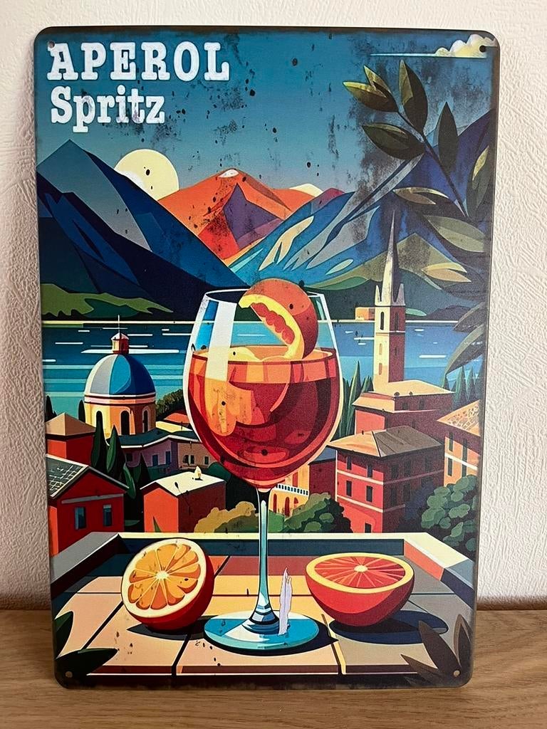 Plaque metallique aperol spritz, Enlèvement ou Envoi, Comme neuf