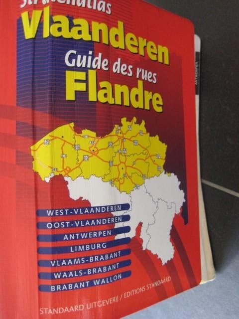 Stratenatlas volledig Vlaanderen, Boeken, Ophalen of Verzenden, Zo goed als nieuw, België, Landkaart