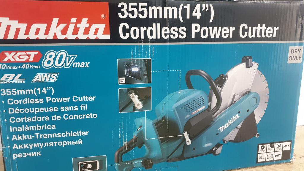 Nieuwe Makita beton doorslijper 80V XGT Max twv €1400,-, Doe-het-zelf en Bouw, Gereedschap | Slijpmachines, Ophalen