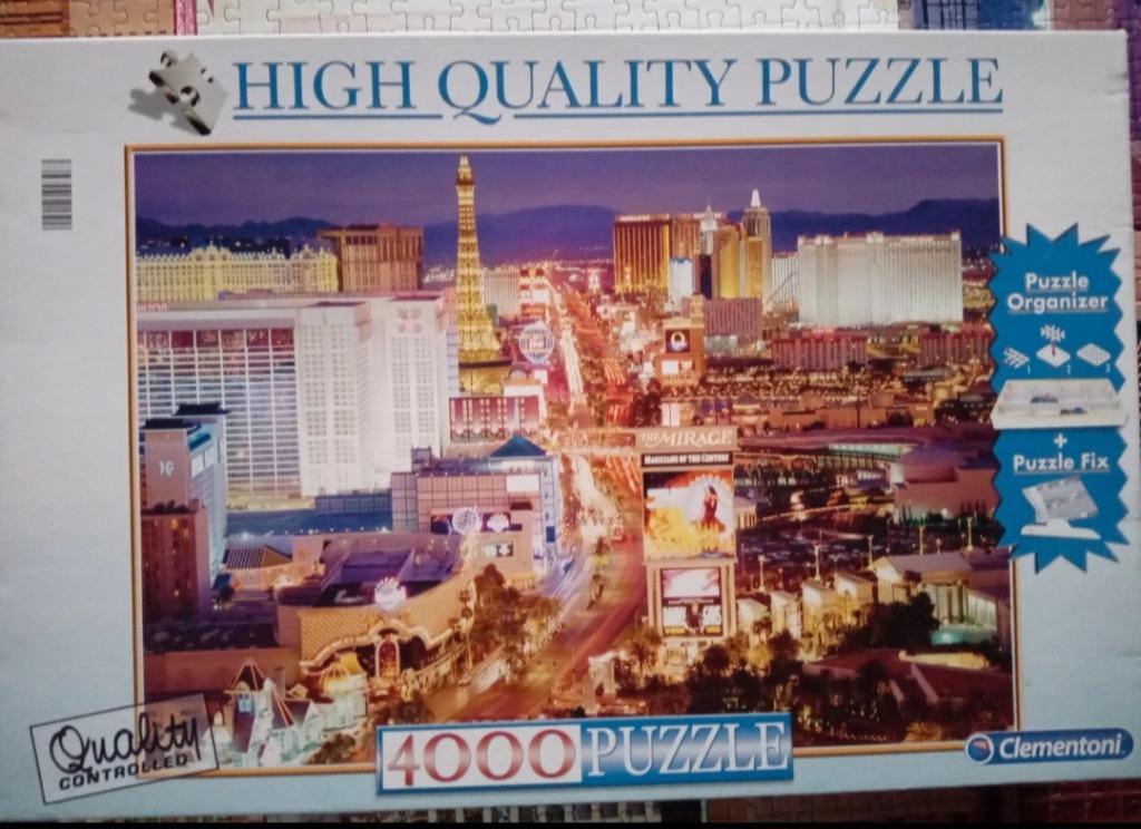 Puzzel Clementoni Las Vegas, 4000 stuks, Ophalen of Verzenden, Meer dan 1500 stukjes, Zo goed als nieuw, Legpuzzel