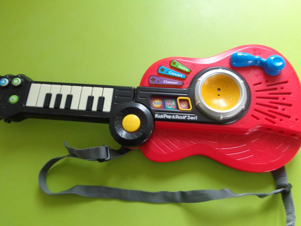 VTECH Kidi Pop and Rock guitare 3 en 1, Enlèvement ou Envoi, Comme neuf, 4 à 6 ans