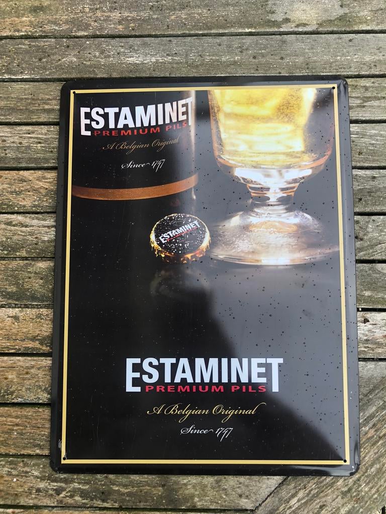 Panneau d'affichage Estaminet., Enlèvement, Comme neuf, Panneau publicitaire