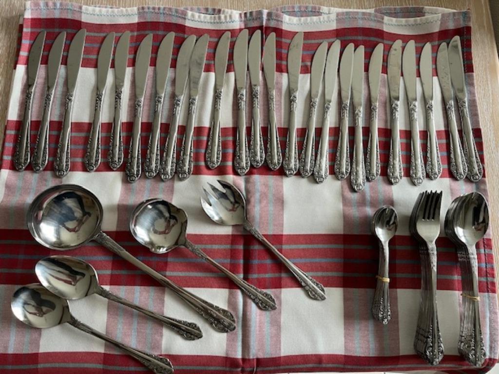 Ensemble de couverts Rostfrei KW.V., Enlèvement ou Envoi, Utilisé, Inox ou Chrome, Ensemble de couverts
