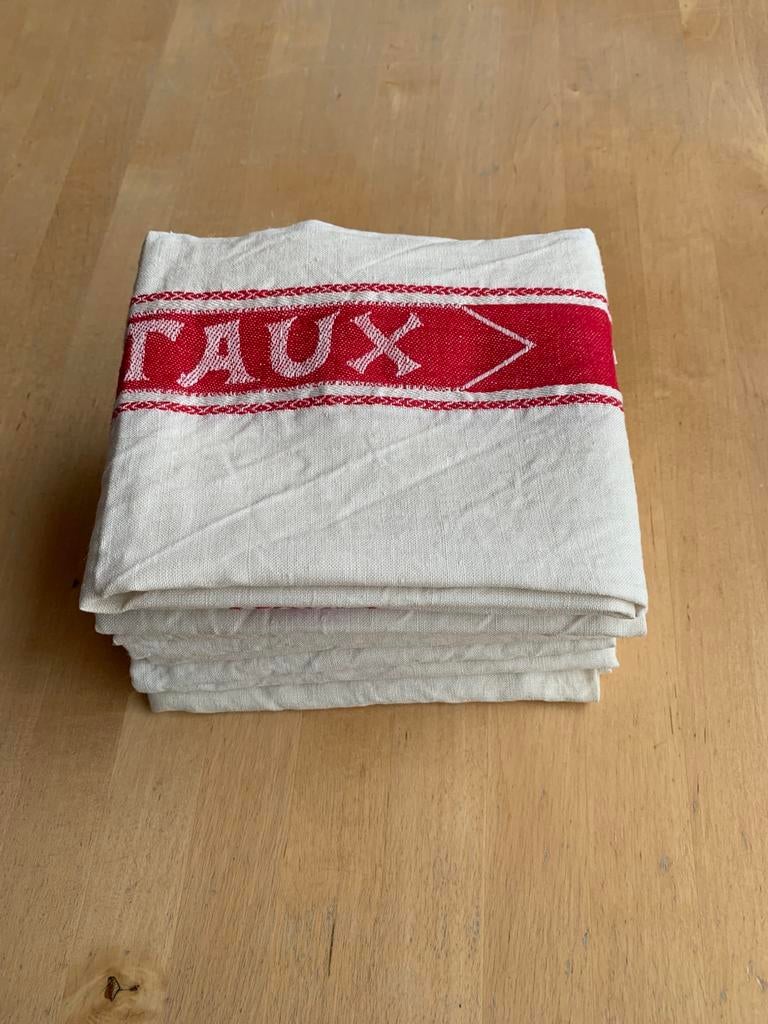 Oude linnen theedoeken, nieuw gemaakt in België., Antiek en Kunst, Antiek | Kleding en Textiel, Ophalen of Verzenden, Vintage