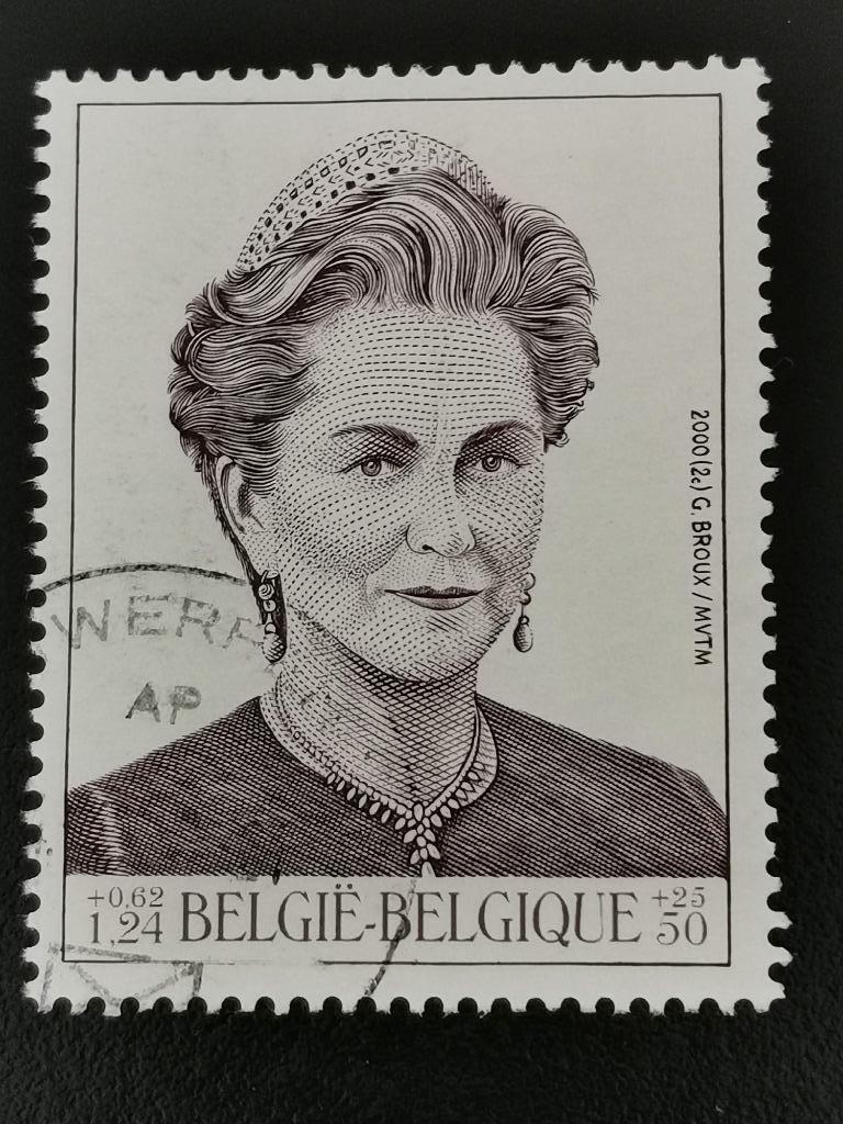 Belgique 2000 - Maison royale - Reine Paola - du BLOC, Enlèvement ou Envoi, Affranchi, Maison royale