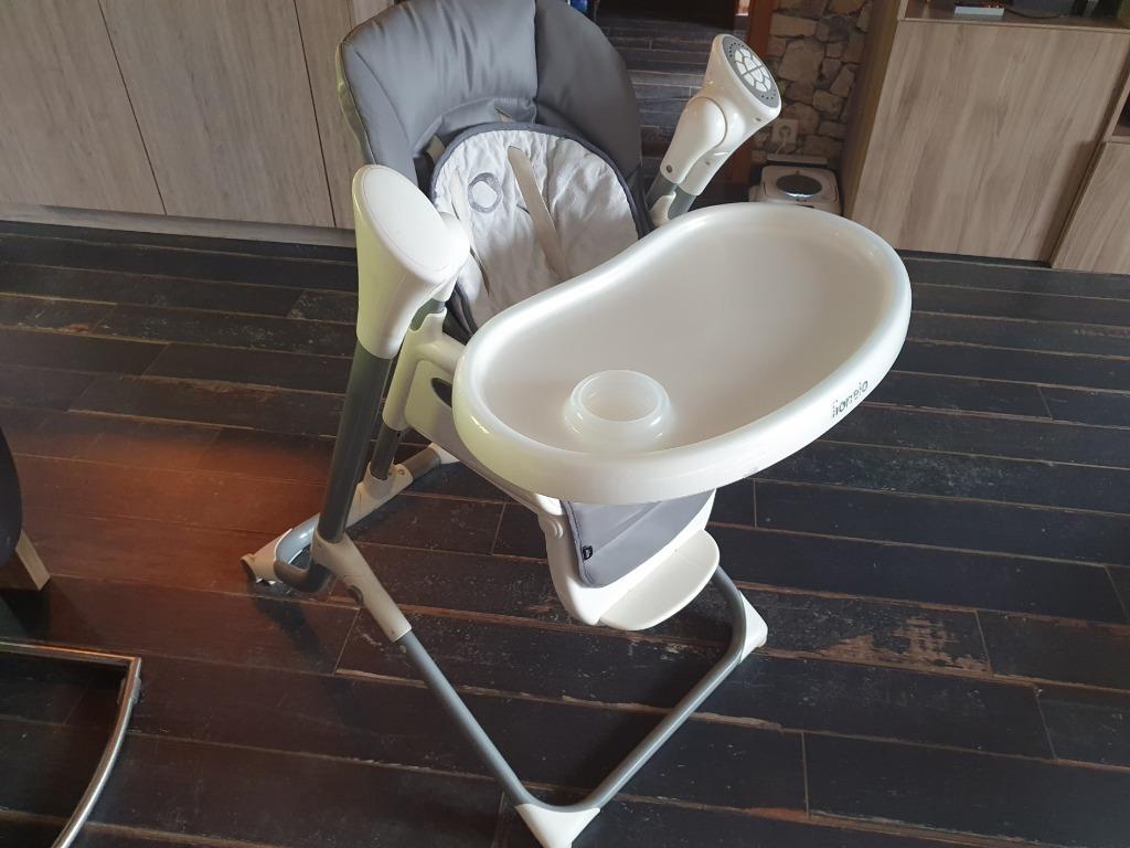 Chaise haute Lionelo Niles, Ophalen, Gebruikt, Meegroeistoel, Gordel(s)