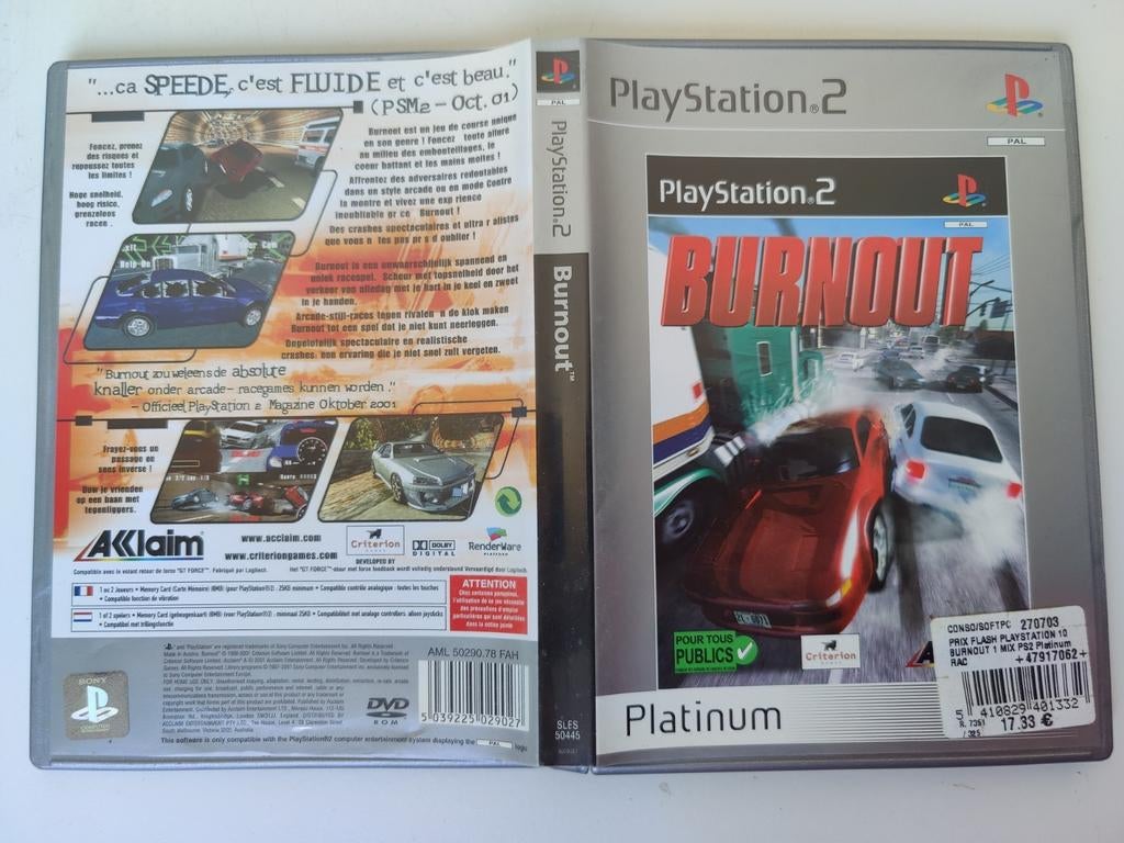 PS2 Burnout, Ophalen of Verzenden, Zo goed als nieuw