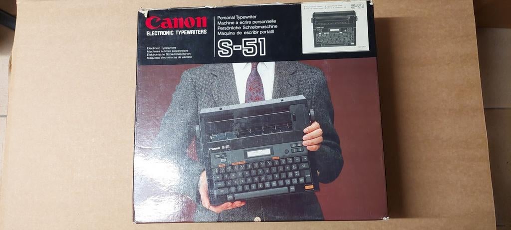Machine à écrire électronique Canon S-51, Enlèvement ou Envoi, Comme neuf