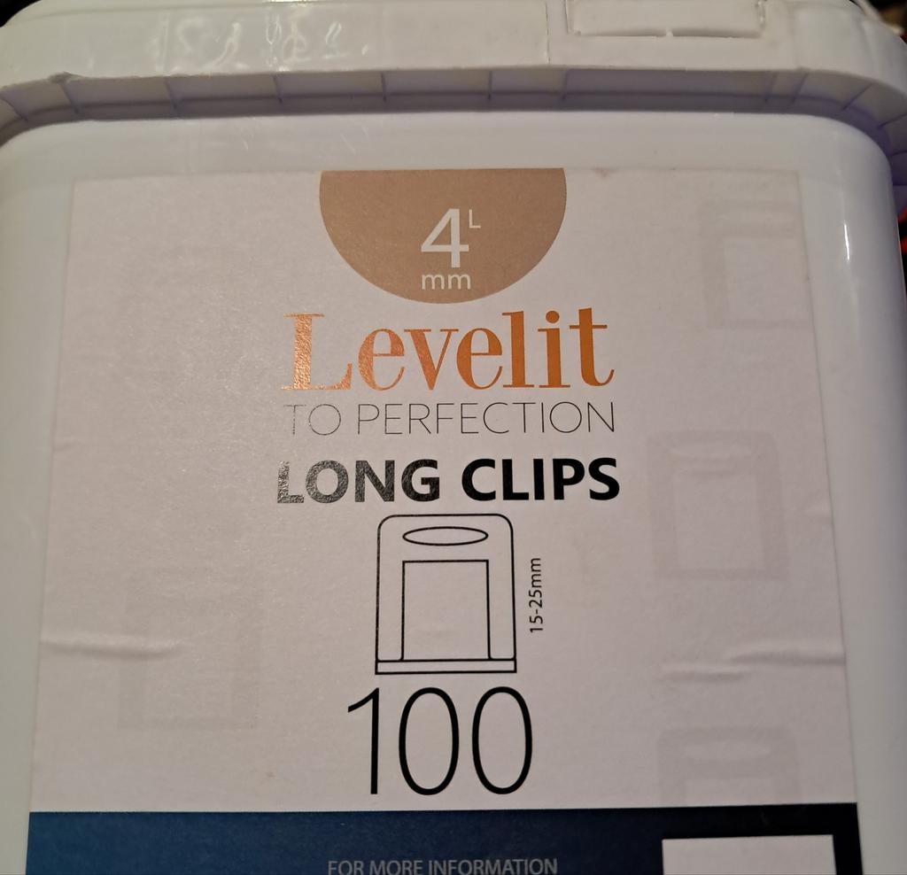 LEVELIT TO PERFECTION LONG CLIPS, Doe-het-zelf en Bouw, Tegels, Ophalen