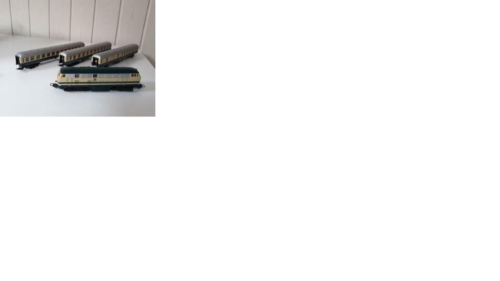 Modeltrein Lima Italy DB 218 218 6 incl 3 personenwagons, Ophalen of Verzenden, Gebruikt, Treinset, Lima