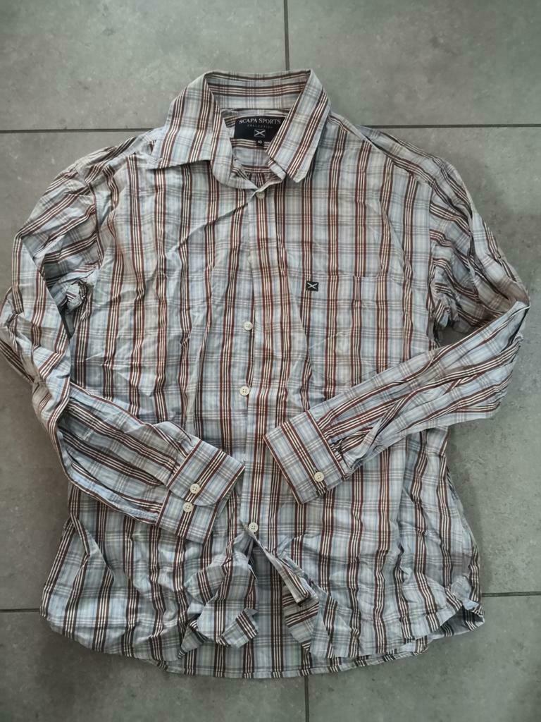 Chemise Scapa., Ophalen, Zo goed als nieuw, Scapa, Halswijdte 39/40 (M)