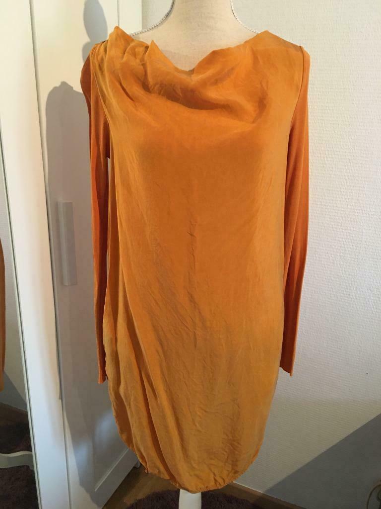 Robe bimatière corail COS t.34, Oranje, Ophalen of Verzenden, Zo goed als nieuw, Knielengte