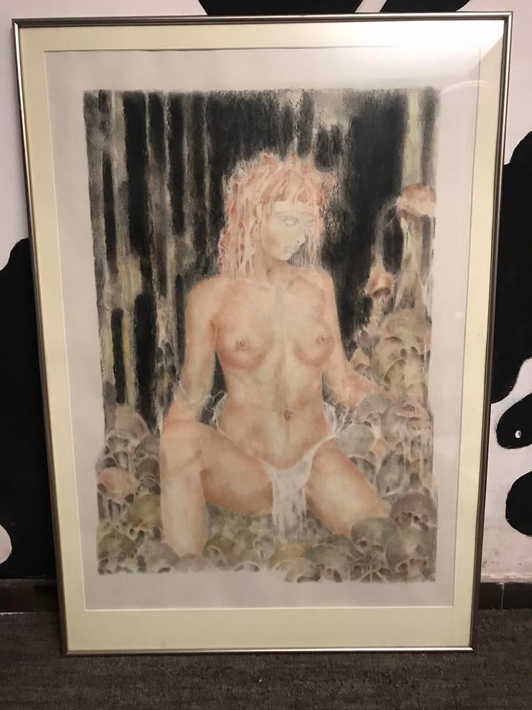 KUNSTWERK, Huis en Inrichting, Woonaccessoires | Schilderijen, Tekeningen en Foto's, Ophalen, Zo goed als nieuw, Tekening