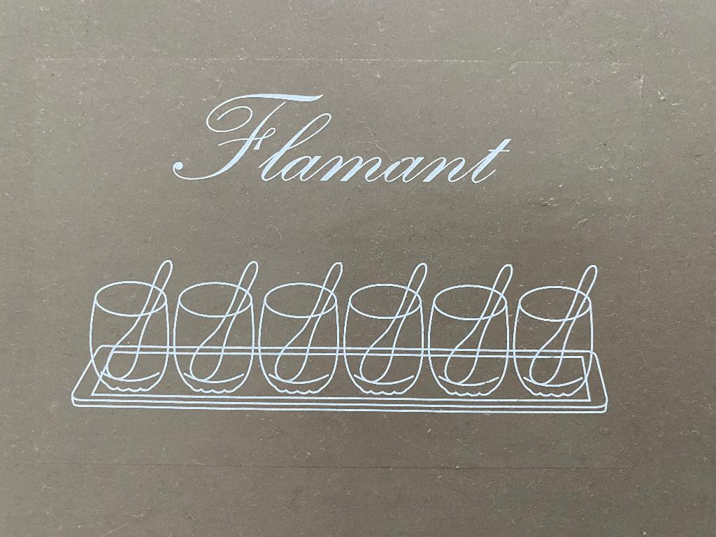 Tapasset 6 glazen potjes FLAMANT, Ophalen, Zo goed als nieuw, Overige typen