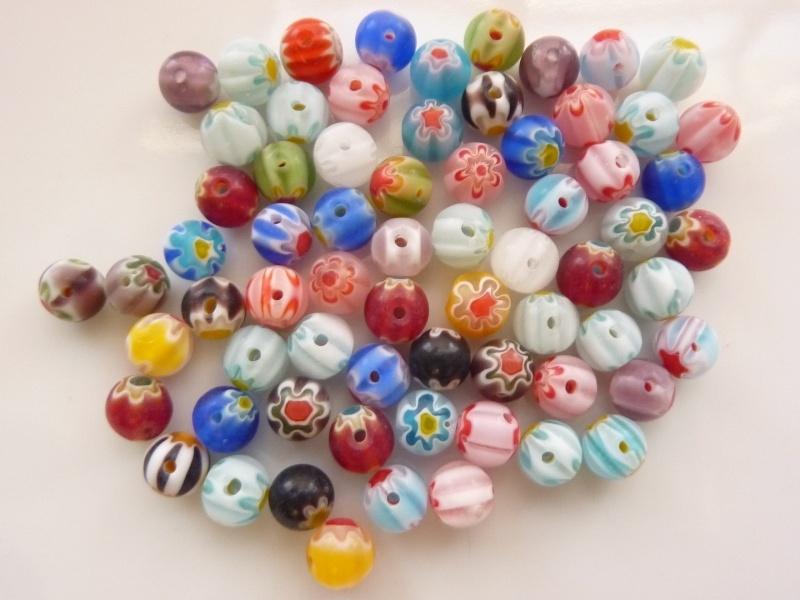 Diverse soorten prachtige millefiori glaskralen, Hobby en Vrije tijd, Kralen en Sieraden maken, Ophalen of Verzenden, Nieuw, Kraal