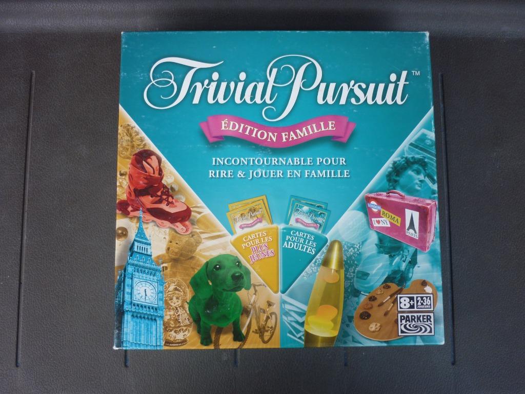 Jeu de société - Trivial Pursuit Edition Famille - Parker, Hobby & Loisirs créatifs, Jeux de société | Jeux de plateau, Utilisé