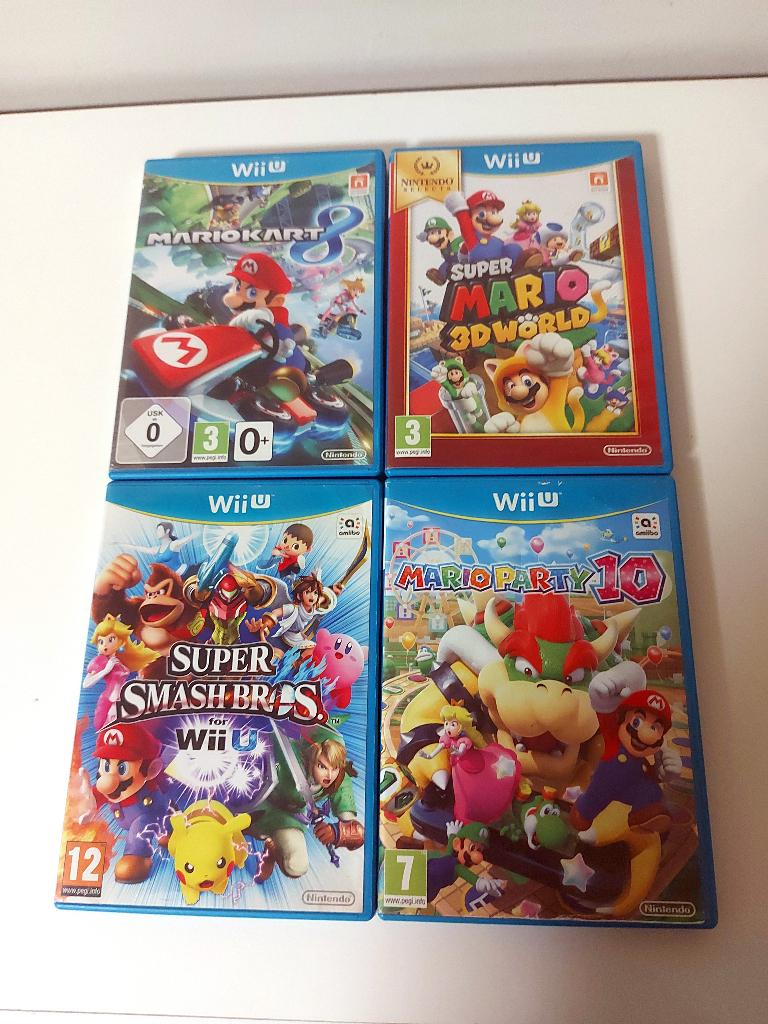 4 Jeux Nintendo WiiU, Enlèvement ou Envoi, Aventure et Action, Utilisé, À partir de 3 ans