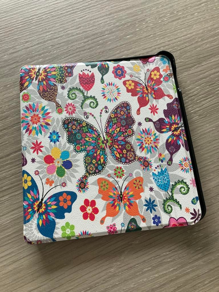 lunso E reader hoesje vlinders, Computers en Software, Ophalen of Verzenden, Zo goed als nieuw