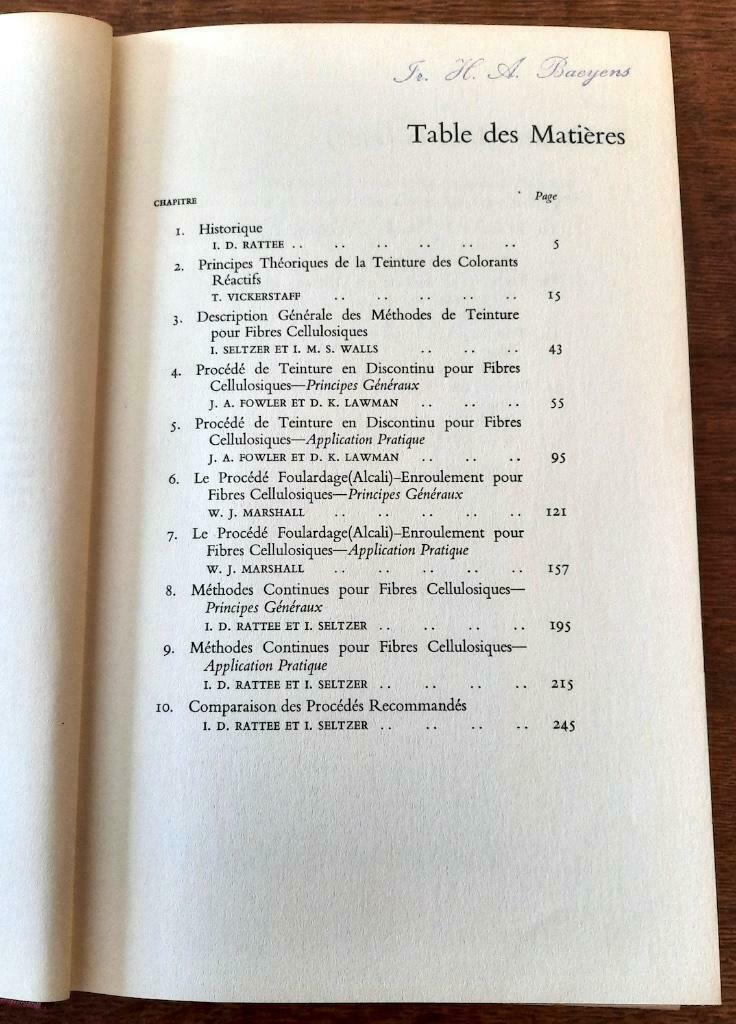Les Colorants Procion dans la Teinture des Textiles, Boeken, Ophalen of Verzenden, Zo goed als nieuw, Overige onderwerpen