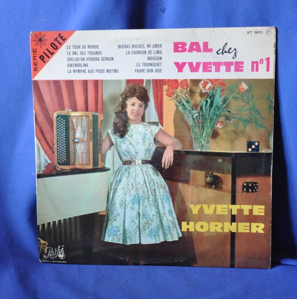 ancien vinyl 33 tours accordeon yvette horner (x2035), Enlèvement ou Envoi, Utilisé