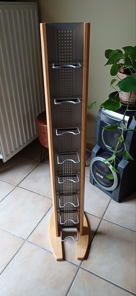 CD rek uit hout, hoogte 1 meter, Ophalen