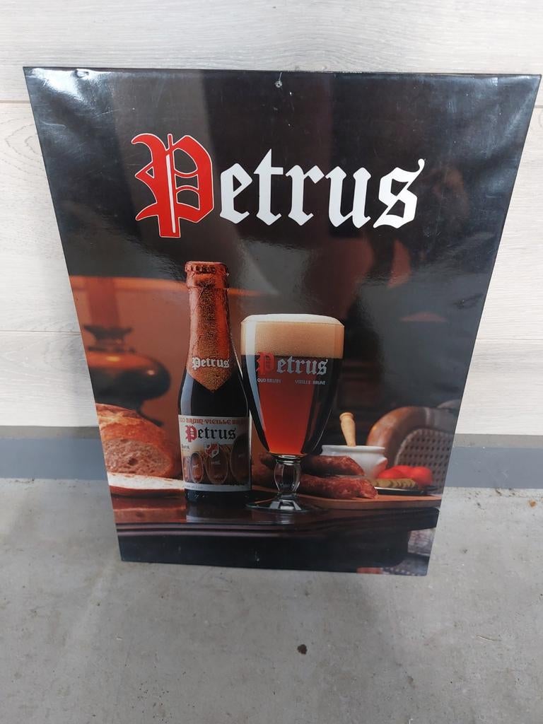 Panneau publicitaire pour la bière Petrus, Enlèvement ou Envoi, Comme neuf, Panneau publicitaire