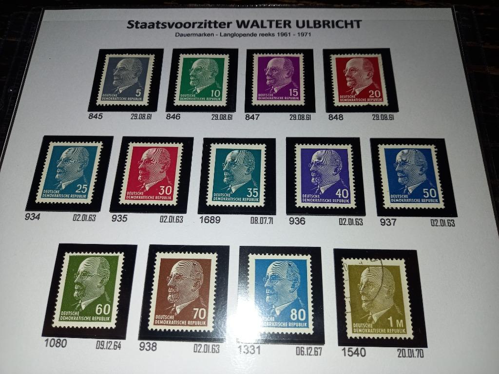 RDA WALTER ULBRICHT lot 913, Enlèvement ou Envoi, RDA