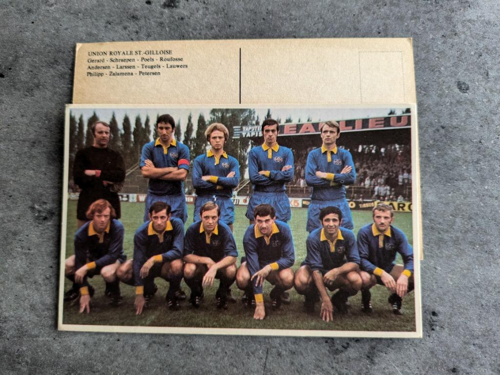 POSTKAART VOETBAL UNION ST GILLES TEAM EIND JAREN 60  COLLEC, Verzenden